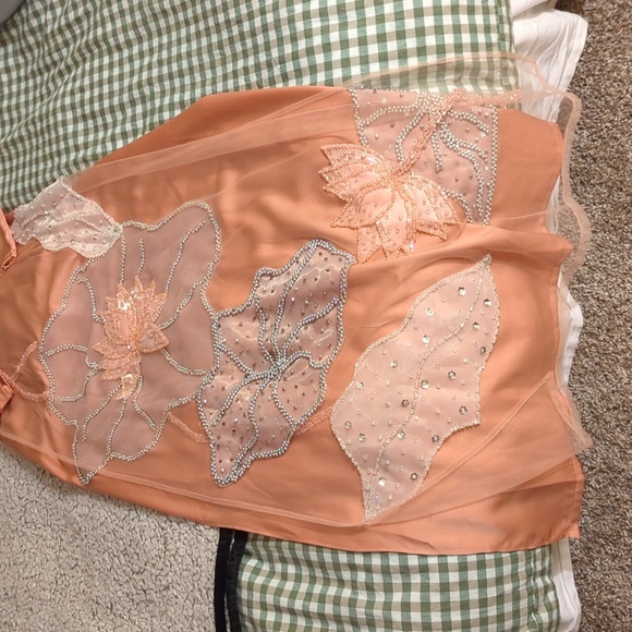 Custom Blush Pink Ao Dai - Picture 4 of 6